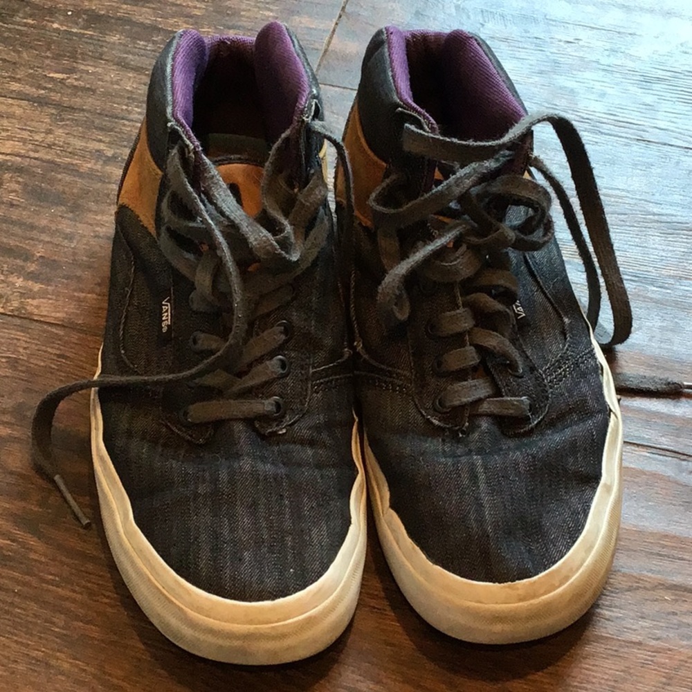 Vans OTW rare high tops sz M9. Denim/leather EUC